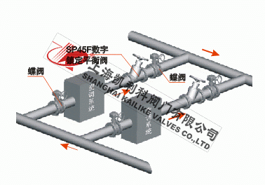 SP45F數(shù)字鎖定靜態(tài)平衡閥安裝示意圖